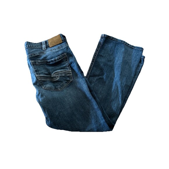 Silver Jeans Co Craig Classic Fit Bootcut Mens 36x30 Medium Wash Denim Jeans EUC - Picture 1 of 7
